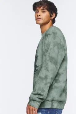 Graphic Tie-Dye Fleece Pullover