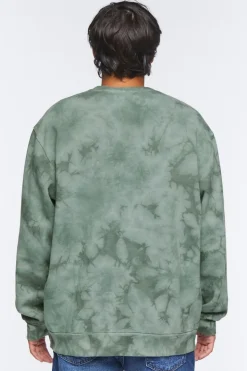 Graphic Tie-Dye Fleece Pullover