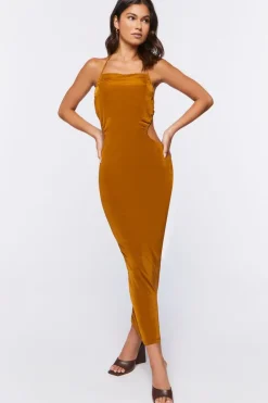 Halter Bodycon Midi Dress