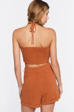 Halter Crop Top & Shorts Set