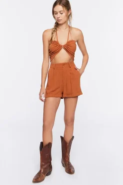 Halter Crop Top & Shorts Set