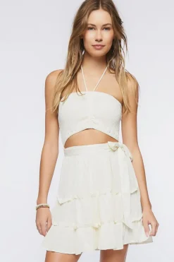 Halter Cutout Mini Dress