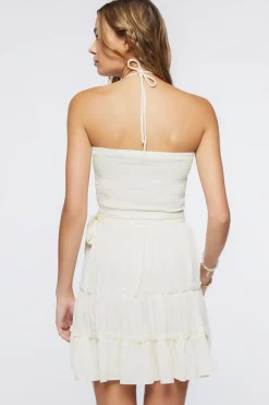 Halter Cutout Mini Dress