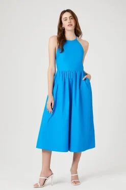 Halter Midi Pocket Dress