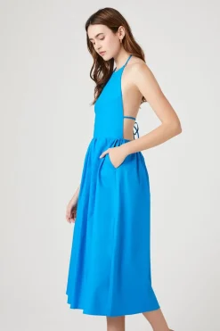 Halter Midi Pocket Dress