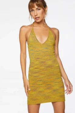 Halter Mini Bodycon Dress