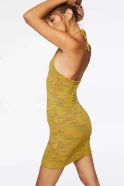 Halter Mini Bodycon Dress