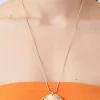 Hammered Disc Statement Necklace