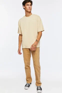 Happy Face Corduroy Drawstring Pants