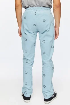 Happy Face Corduroy Drawstring Pants