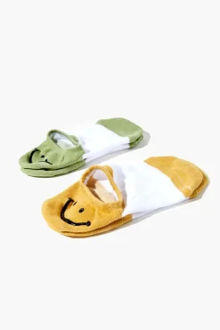 Happy Face No-Show Sock Set - 2 Pack
