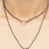 Heart & Butterfly Layered Necklace