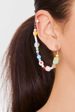Heart Beaded Ear Crawler