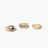 Heart Faux Gem Ring Set