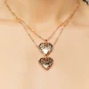 Heart Locket Necklace Set