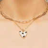 Heart Pendant Layered Necklace