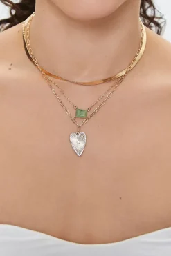 Heart Pendant Layered Necklace