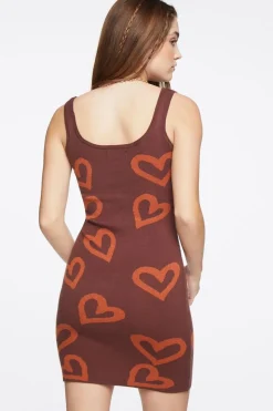 Heart Print Tank Dress