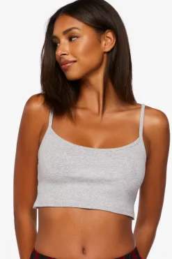 Heathered Cropped Lounge Cami