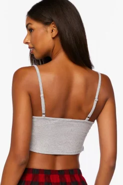 Heathered Cropped Lounge Cami