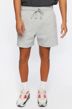 Heathered Drawstring Shorts
