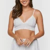 Heathered Lace-Trim Lounge Shorts