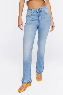 Hemp 10% Bootcut Split-Hem Jeans
