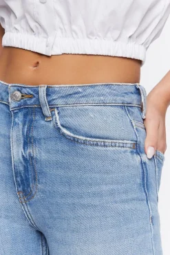 Hemp 10% Distressed Flare Jeans