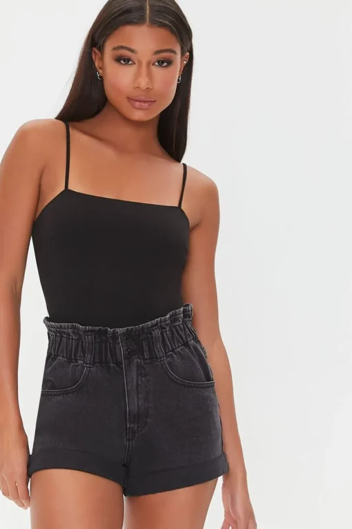 High-Leg Cut Cami Bodysuit