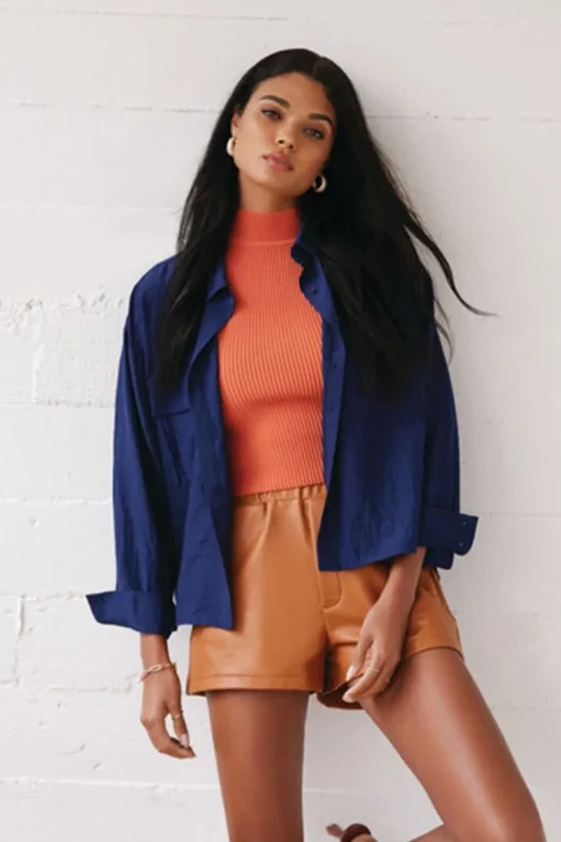 High-Low Buttoned Shirt