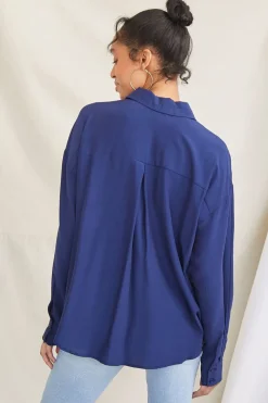 High-Low Buttoned Shirt