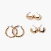 High-Polish Hoop Earring Set