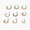 High-Polish Hoop Earring Set