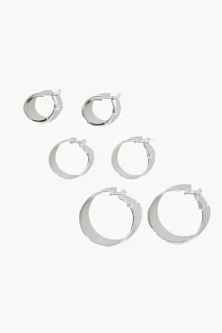High-Polish Hoop Earring Set