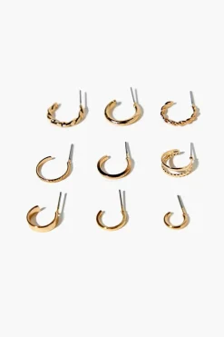 High-Polish Hoop Earring Set