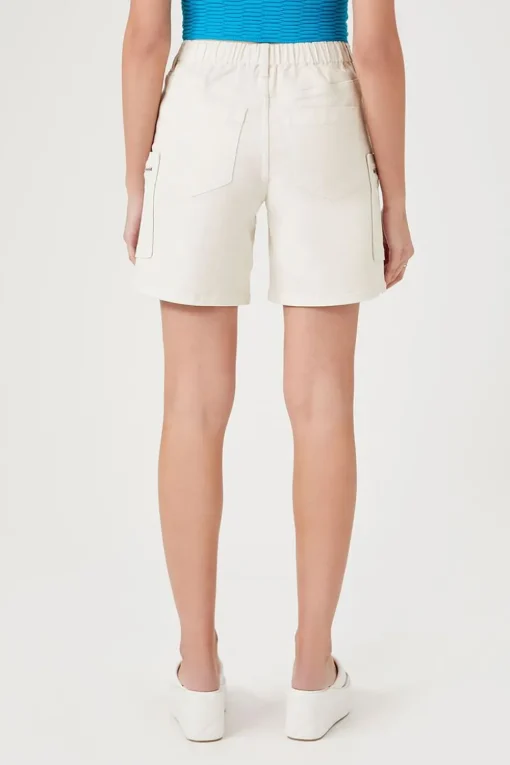 High-Rise Denim Shorts