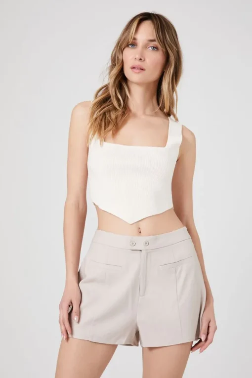 High-Rise Pull-On Shorts
