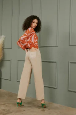 High-Rise Straight-Leg Jeans