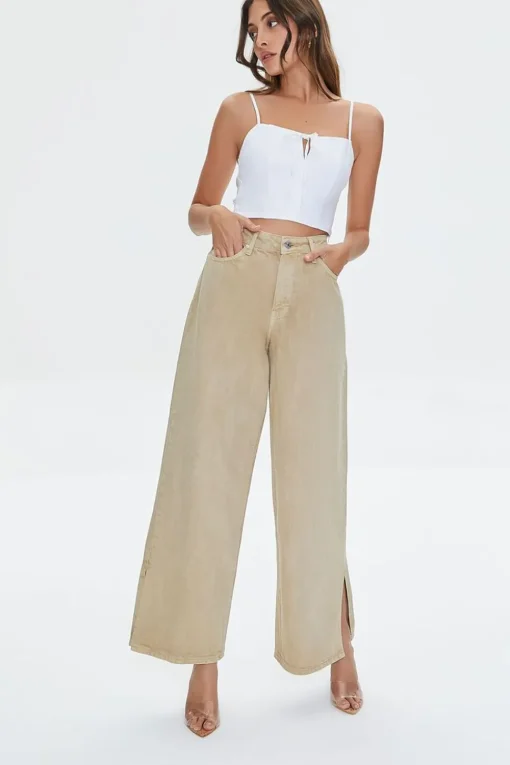 High-Rise Straight-Leg Jeans