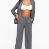 High-Rise Straight-Leg Pants
