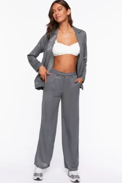 High-Rise Straight-Leg Pants