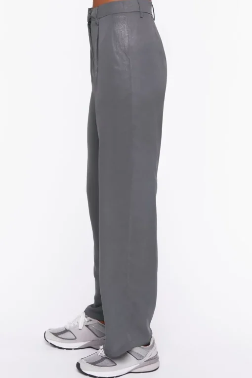High-Rise Straight-Leg Pants