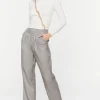 High-Rise Straight-Leg Trousers