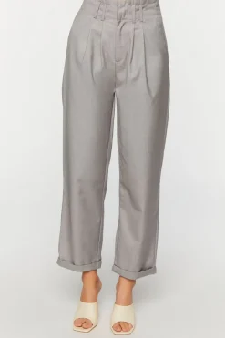 High-Rise Straight-Leg Trousers