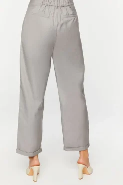 High-Rise Straight-Leg Trousers