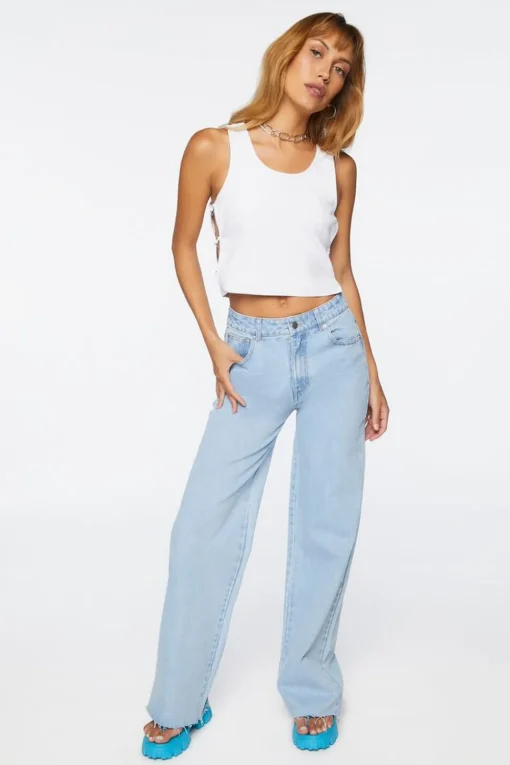High-Rise Wide-Leg Jeans