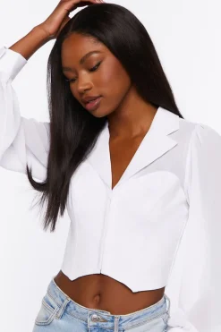 Hook-And-Eye Long-Sleeve Shirt