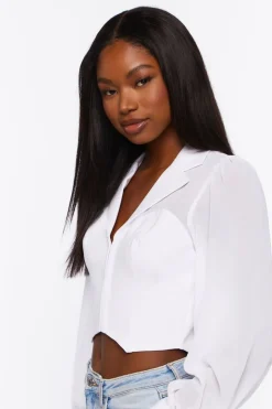 Hook-And-Eye Long-Sleeve Shirt