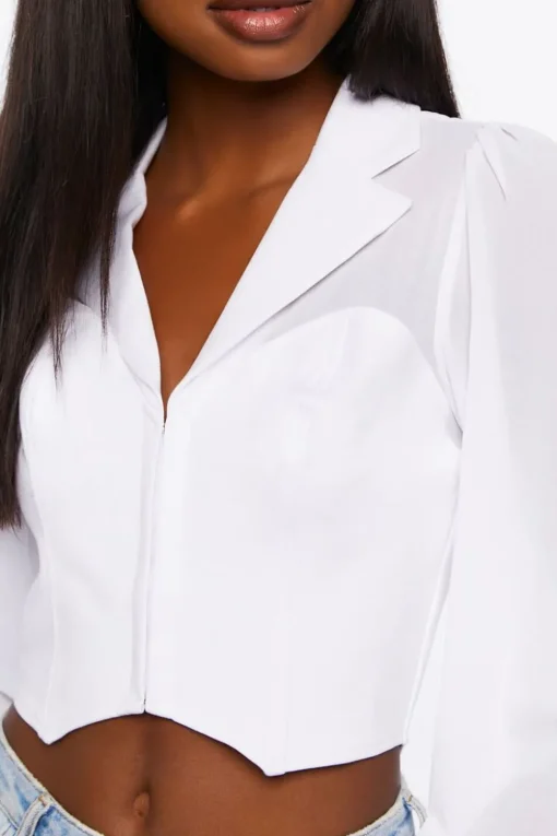Hook-And-Eye Long-Sleeve Shirt