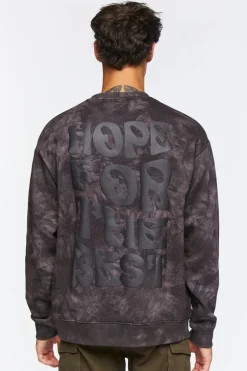 Hope For The Best Acid Wash Pullover